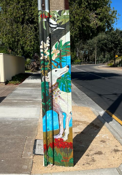 Stobie pole painting by Taopic - Zhuzhu in Adelaide