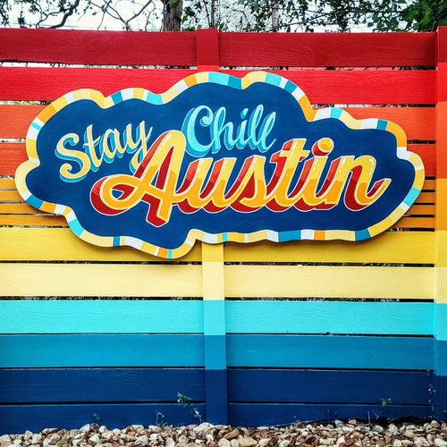 *Photo Op!!* Custom Sign by Laura Lewis Mural Design in Austin