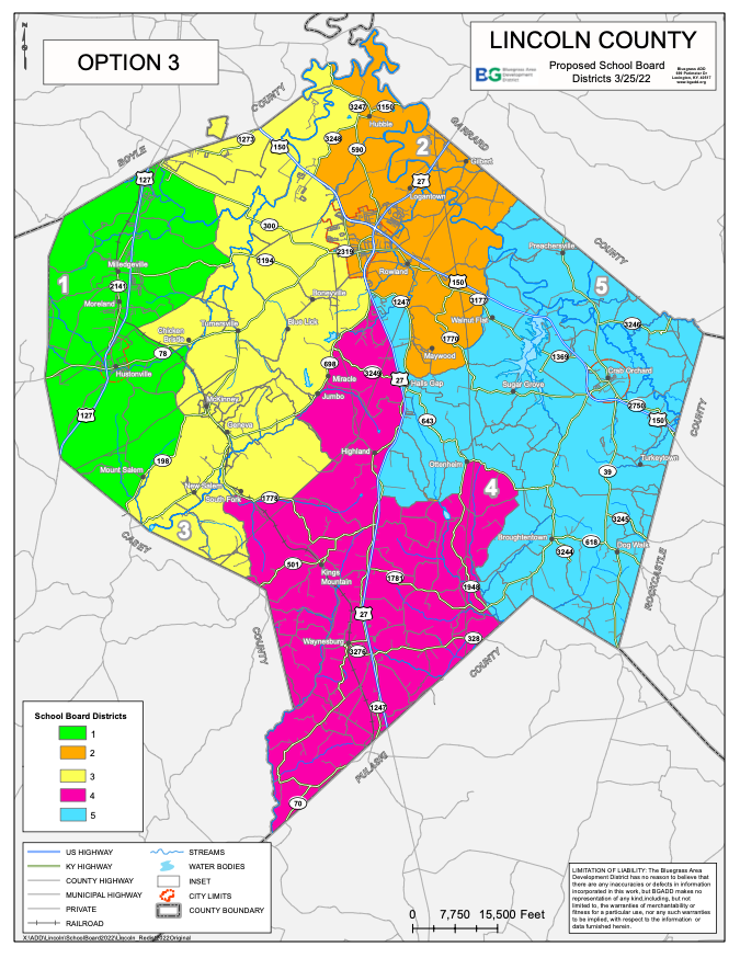 Board Approves New District Boundary Map | Lincoln County Schools