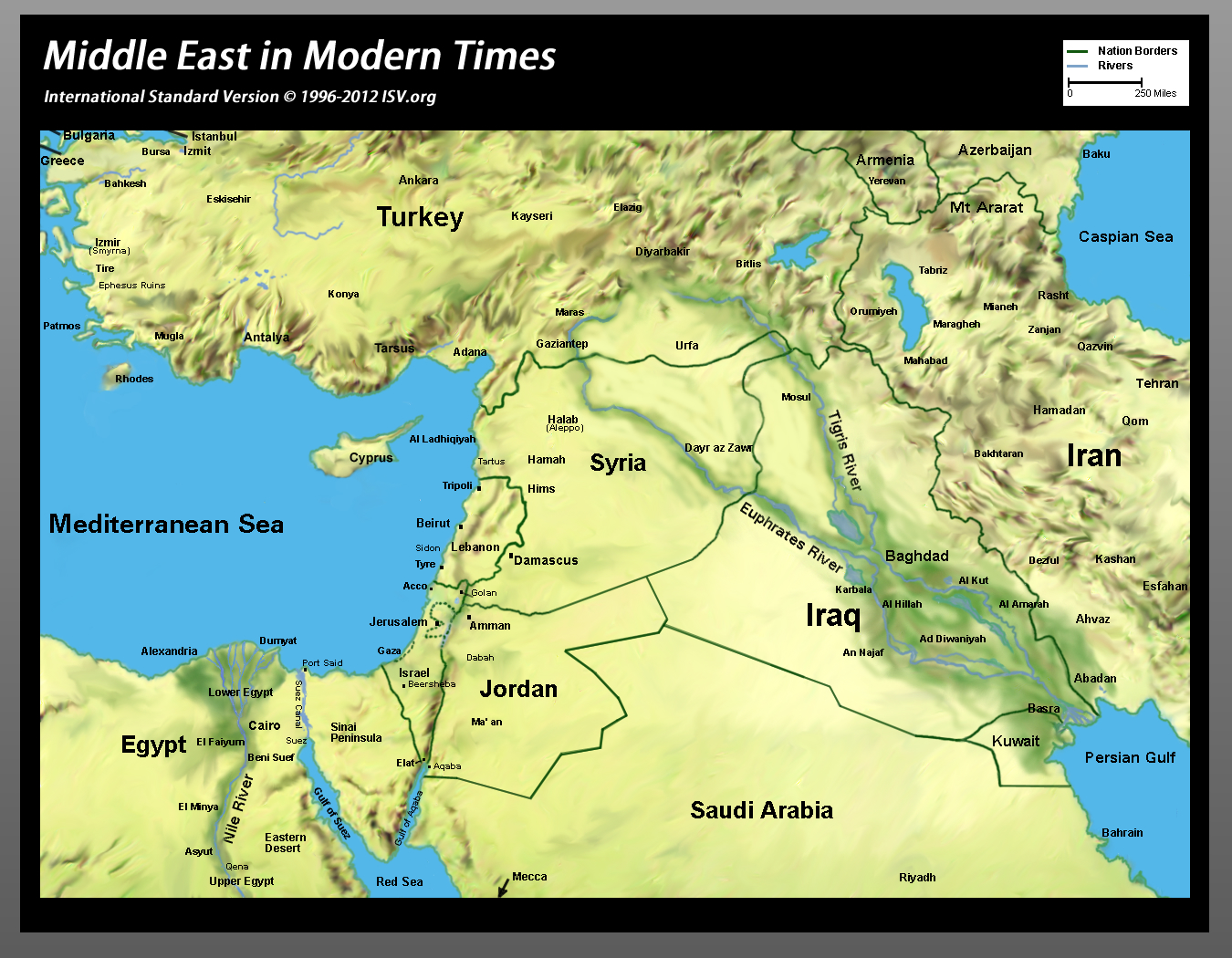 Map Of Middle East In Bible Times