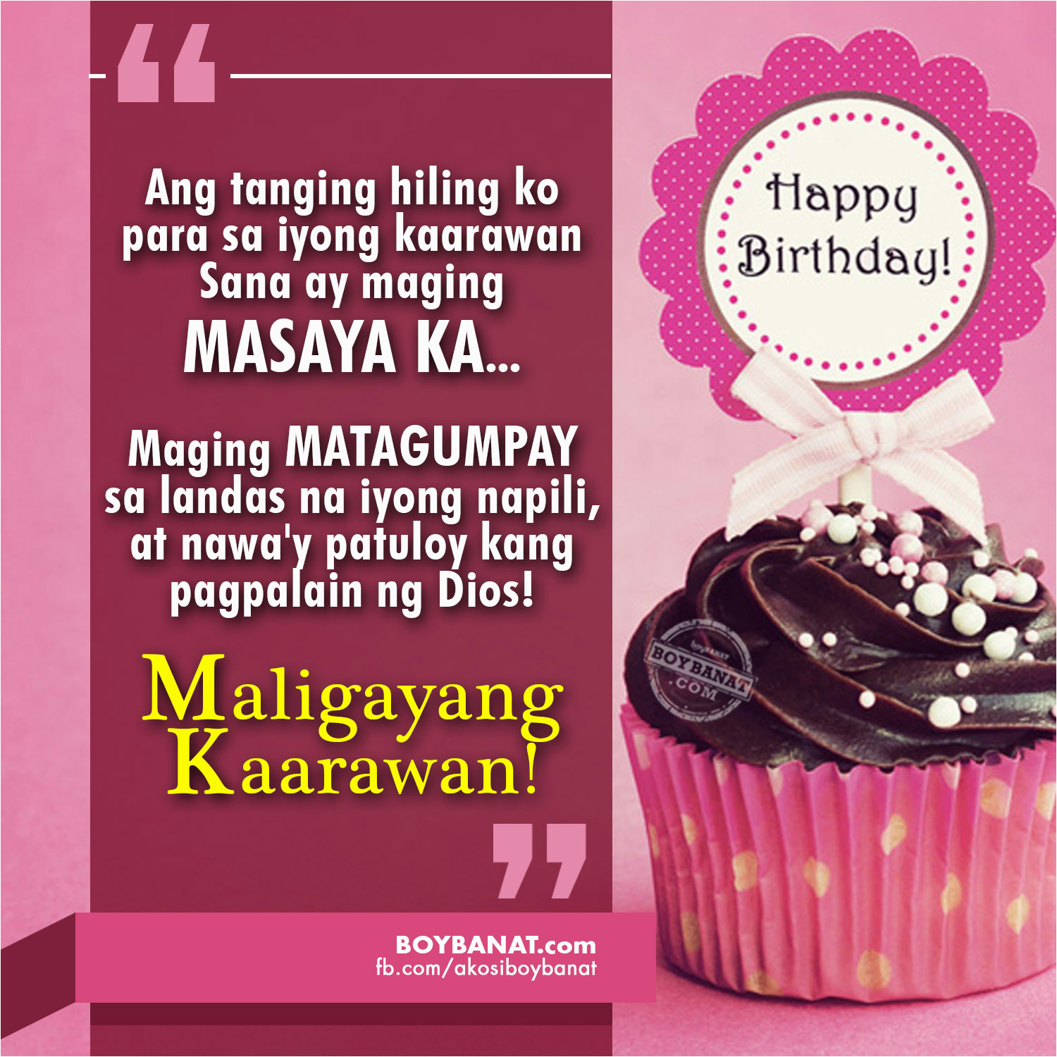 Happy Birthday Quotes Tagalog Happy Birthday Quotes and Heartfelt ...