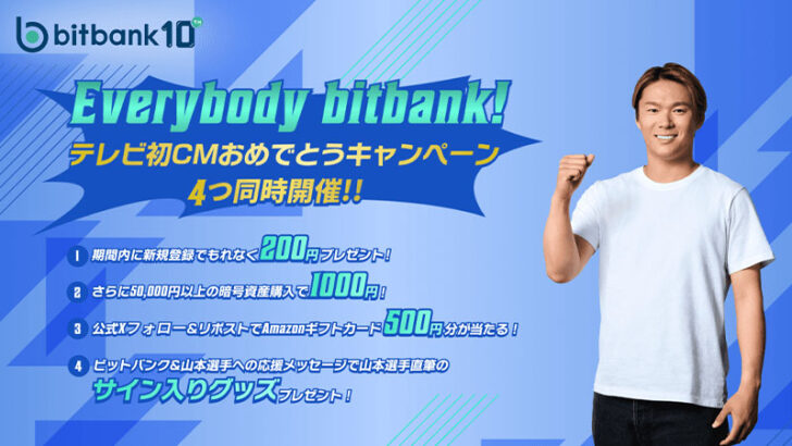 山本由伸選手の直筆グッズが当たる「4つのキャンペーン」同時開催：ビットバンク