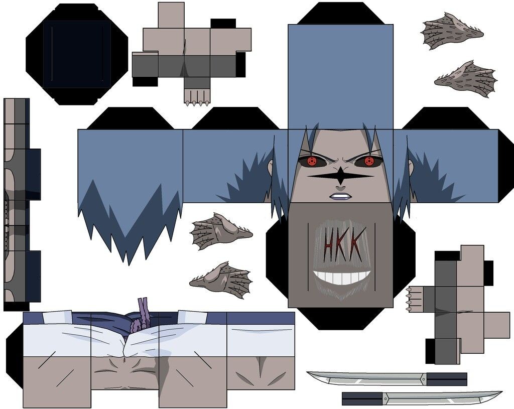 Printable Sasuke Papercraft