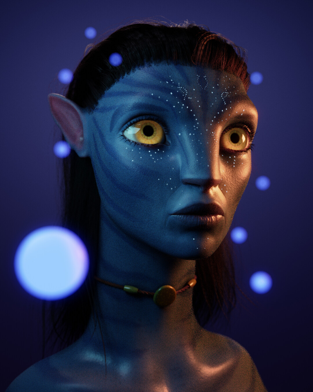 Avatar Neytiri Fan Artwork - Finished Projects - Blender Artists Community