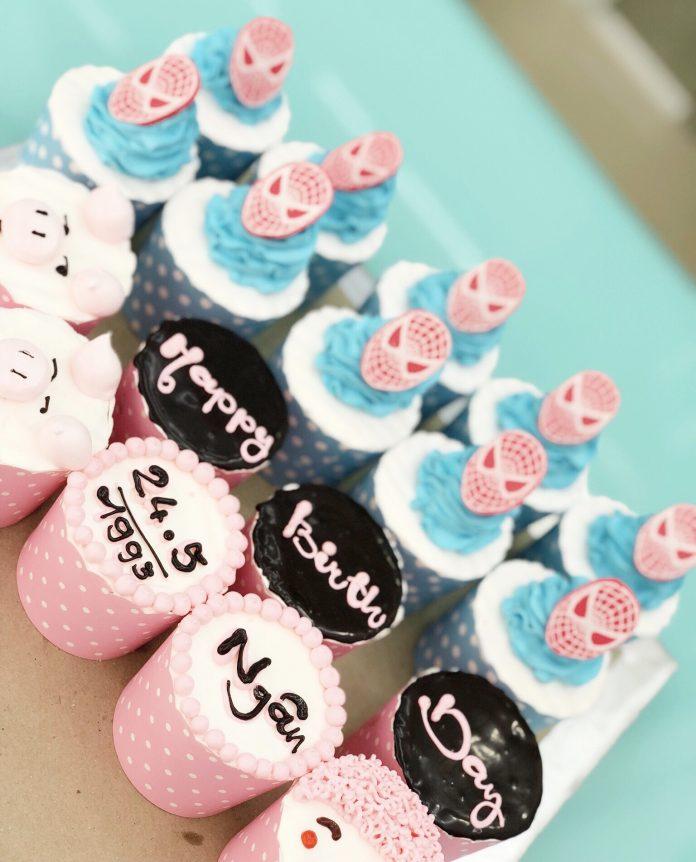 Bánh sinh nhật cupcake tuyệt vời dành cho người bạn yêu thương (Ảnh: internet)