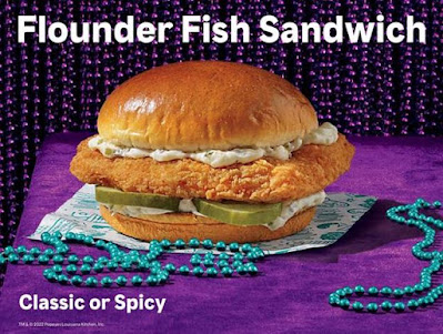 Popeyes Flounder Sandwich.