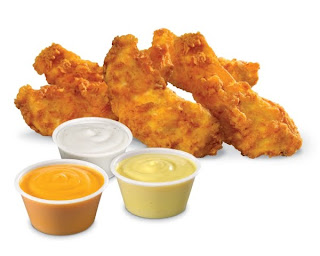 Hardee's Hand-Breaded Chicken Tenders with sauces