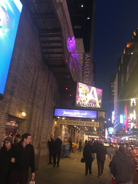 Anastasia On Broadway Broadhurst Theatre Marquee