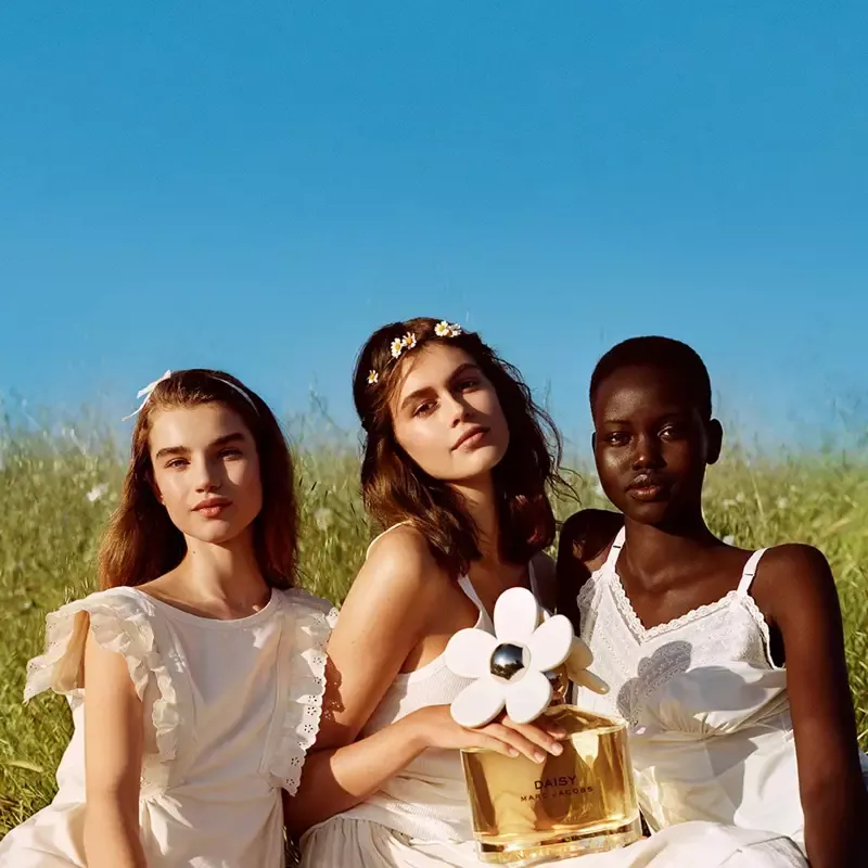 Megan Roche, Kaia Gerber and Adut Akech star in Marc Jacobs Daisy fragrance campaign