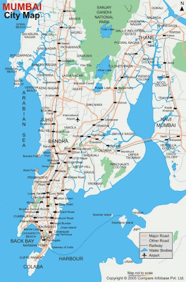 Map of Mumbai city