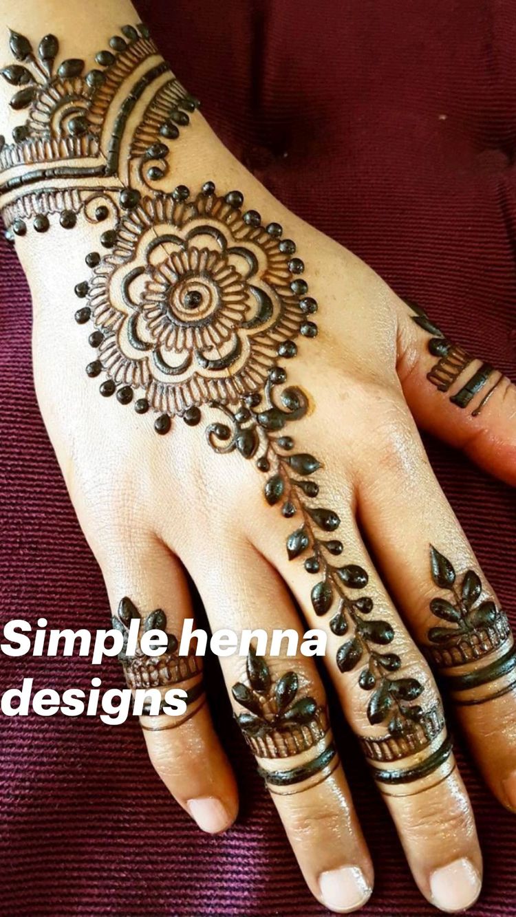 21 Simple Yet Gorgeous Graceful Mehndi Designs For Beginners 21 Easy Mehndi Designs For Starters Bling Sparkle