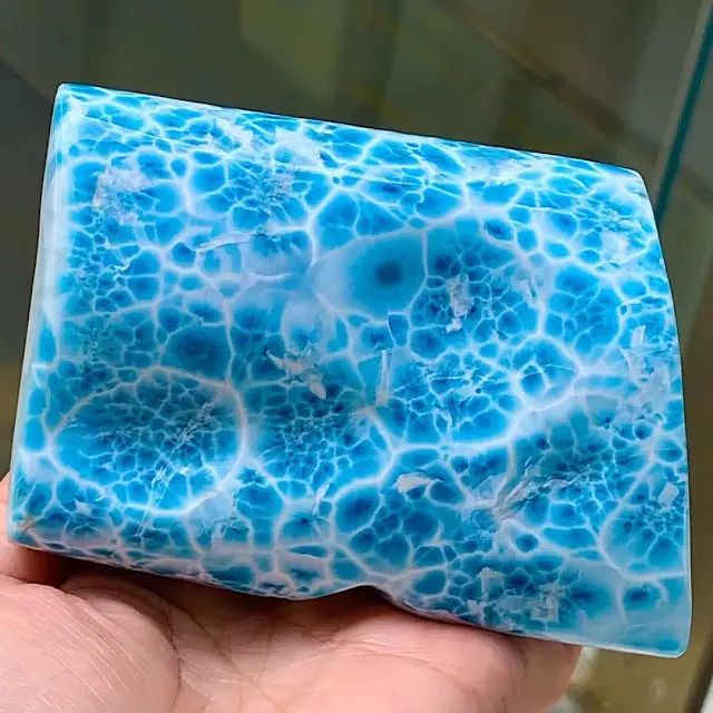 Larimar with Fractals pattern