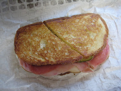 Jack in the Box Deli Trio Grilled Sandwich top view