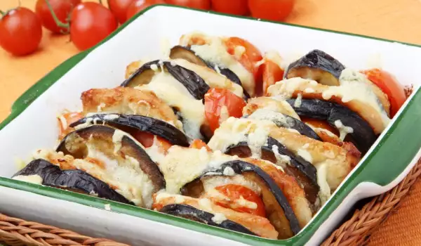 Eggplant with Chicken in Oven