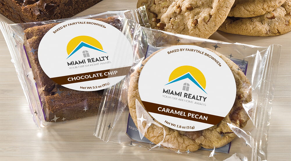 Custom Logo Label Brownies & Cookies