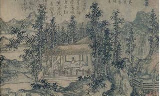 元代，趙原《陸羽烹茶圖》（局部）