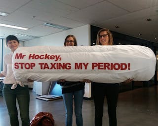 Stop taxing my period!