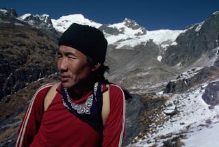 Sherpa Below Paldor Glacier