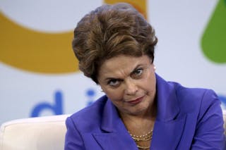 Brazil's President Dilma Rousseff attends a launching ceremony of a new channel of communication with the public on the Internet