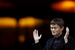 Jack Ma, Executive Chairman of Alibaba Group, speaks at the WSJD Live conference in Laguna Beach