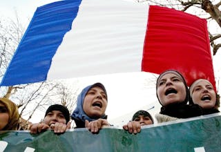 FRANCE MUSLIM PROTEST