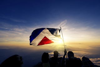 Red Peak New Zealand Flag