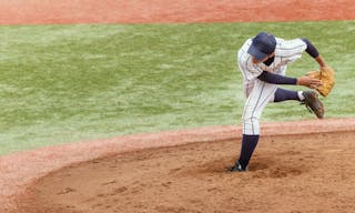 High school baseball player