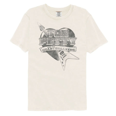 Tom Petty - Guitar Heart - Ivory Garment Dye T-shirt