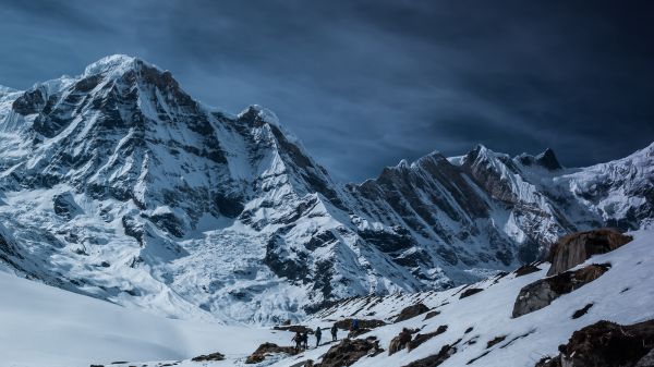 fjell,snø,vinter,topp,fjellkjede,område