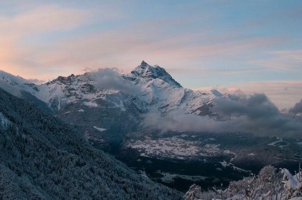 landskap,natur,vildmark,Berg,snö,vinter-