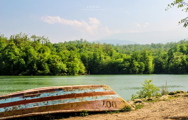 mraky,zelená,Írán,jezero,krajina,zrcadlo