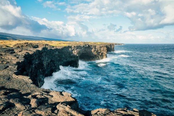 vulcan,Hawaii,insulă,mare,ocean view,valuri