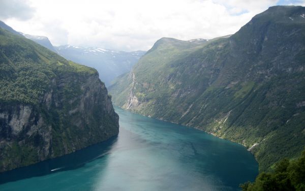 landskap,bergen,kulle,hav,bukt,himmel