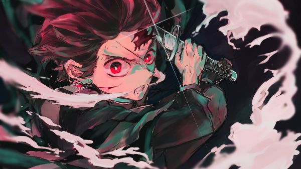 anime, anime kluci, Kamado Tanjiro, Kimetsu no Yaiba