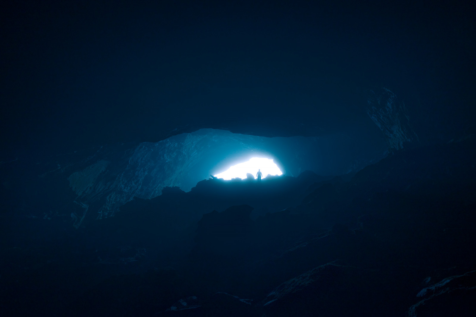 landscape, night, cave, dark