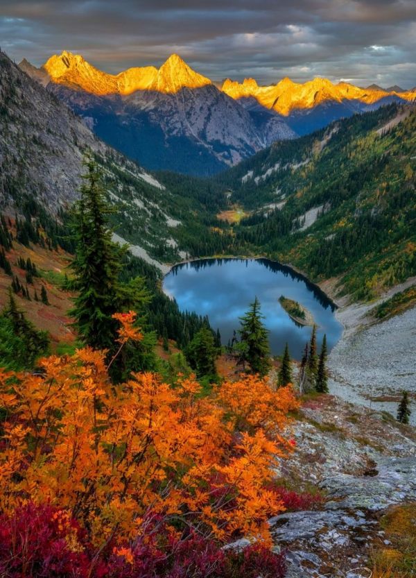 naturaleza, paisaje, montañas, bosque, Árboles, otoño