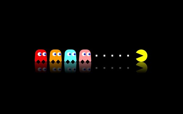 2560x1600 픽셀, 미니멀리즘, Pac Man, 복고풍 게임, 비디오 게임