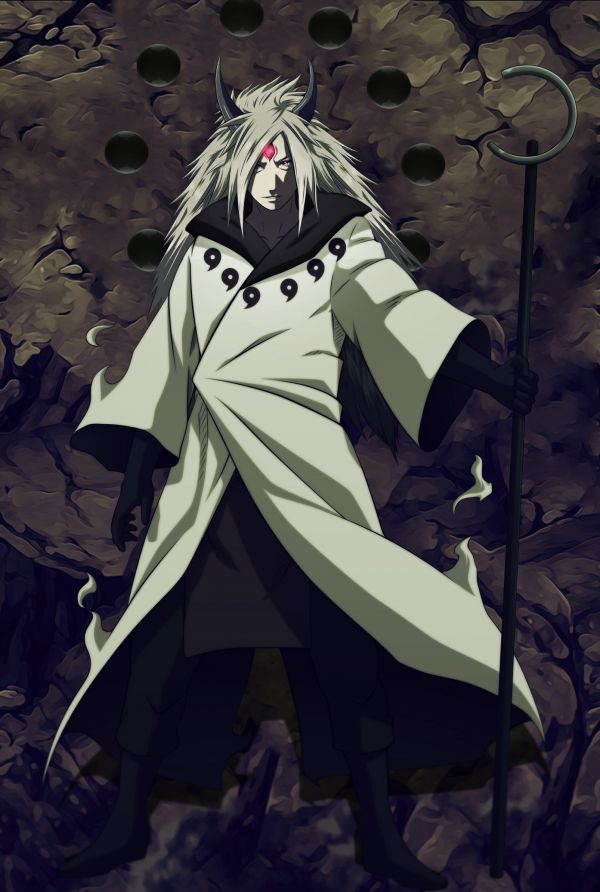 illustration,anime,Naruto Shippuuden,Uchiha Madara,Sage of Six Paths,darkness