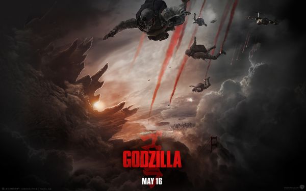 Godzilla,Filmplakat,Himmel tauchen