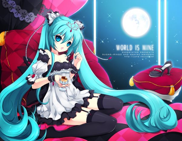 illustration, anime, anime girls, cartoon, Hatsune Miku, Vocaloid