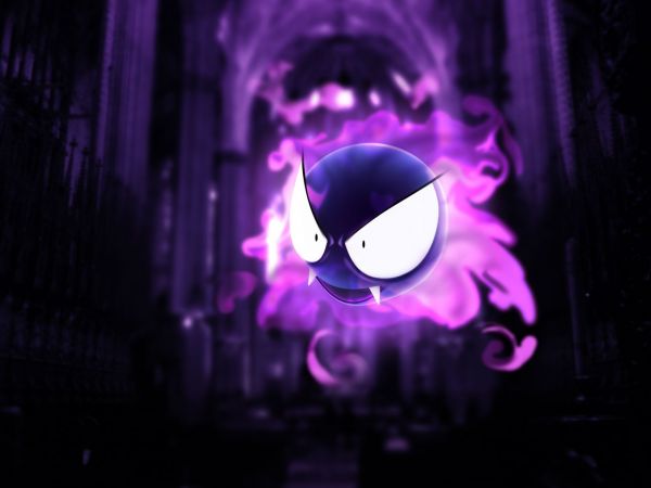 Pok mon,oscurità,Gastly,leggero,forma,palcoscenico