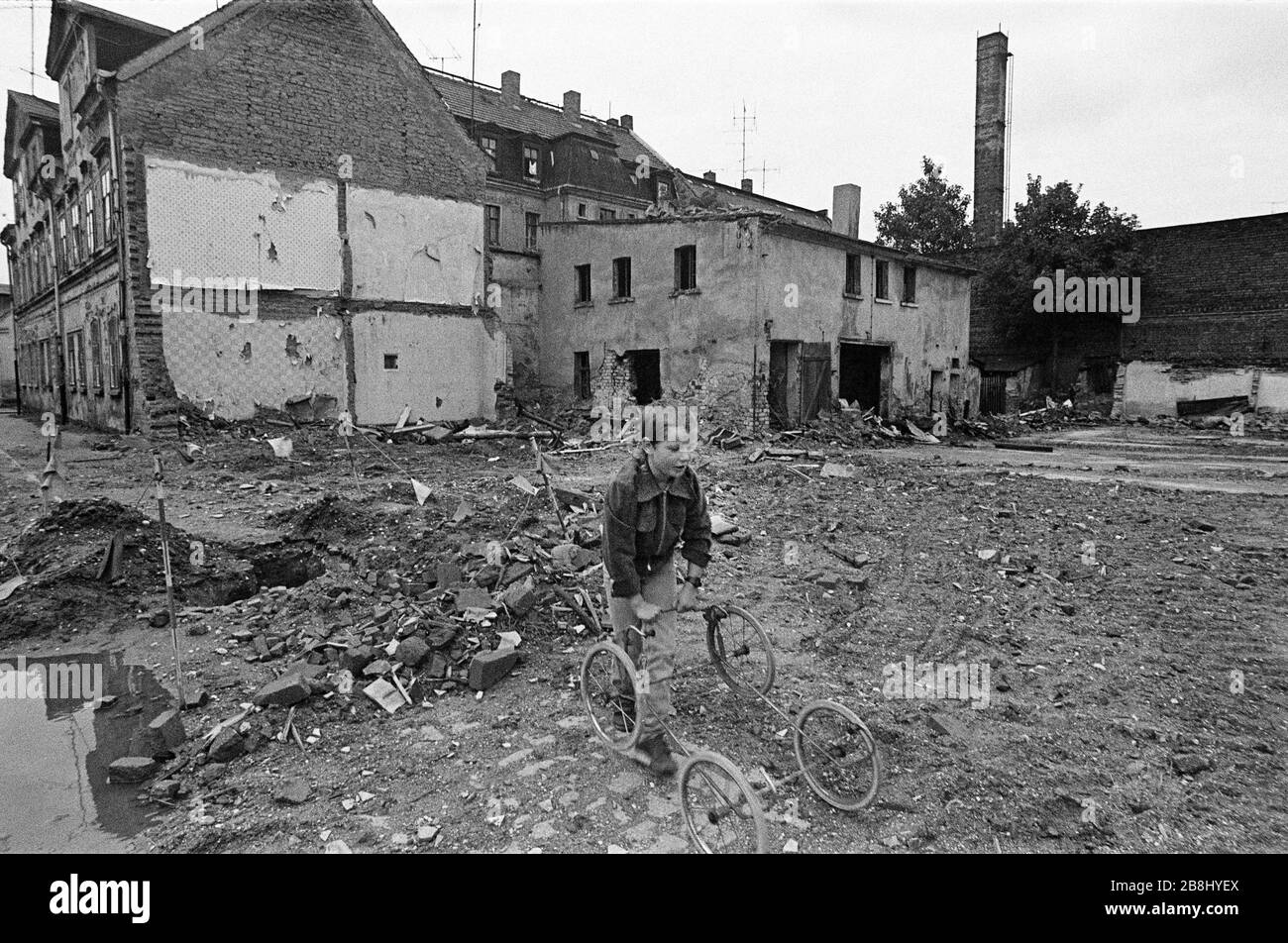 Leipzig, East Germany, early September, 1989. Stock Photo