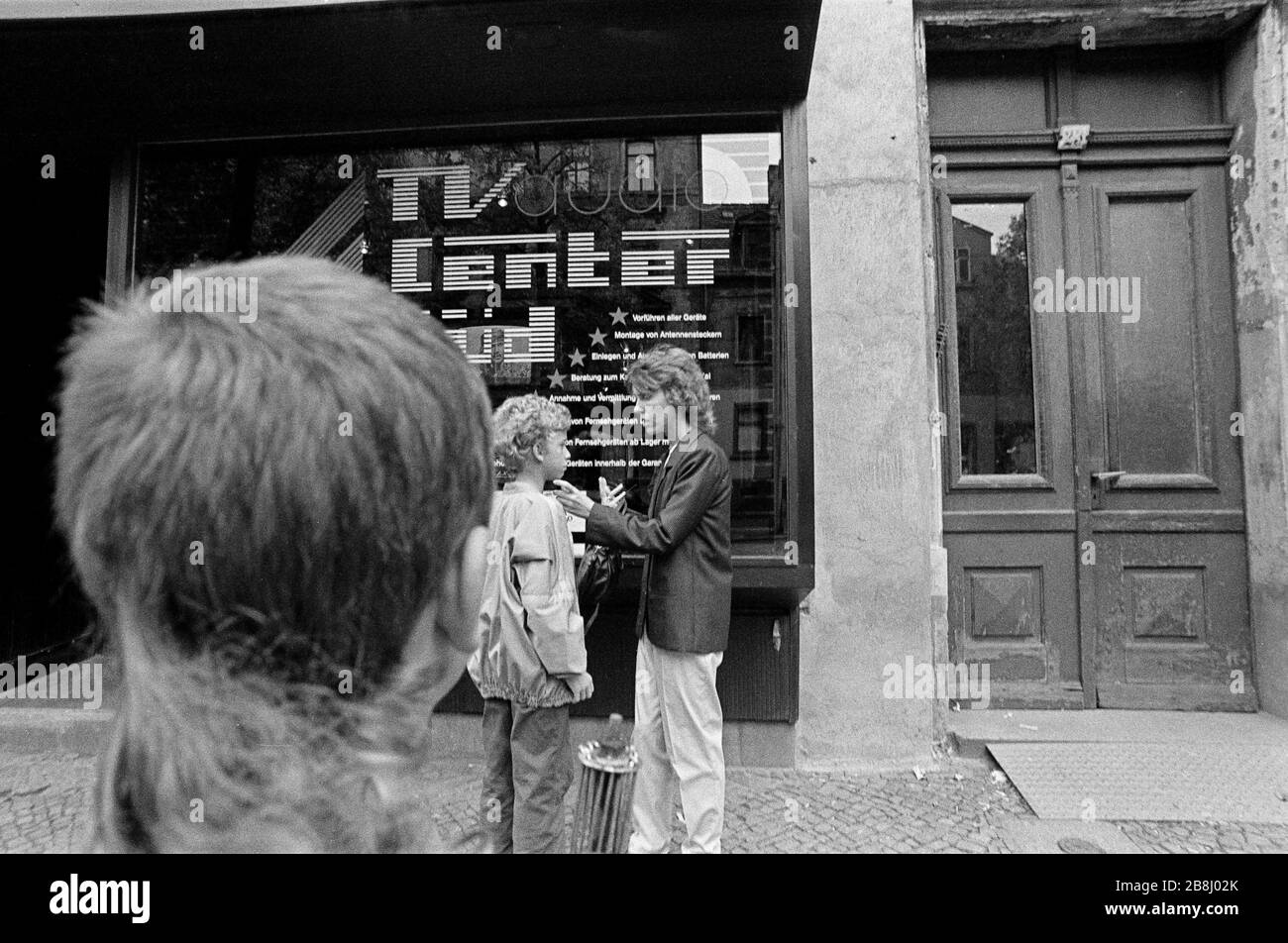 Leipzig, East Germany, early September, 1989. Stock Photo