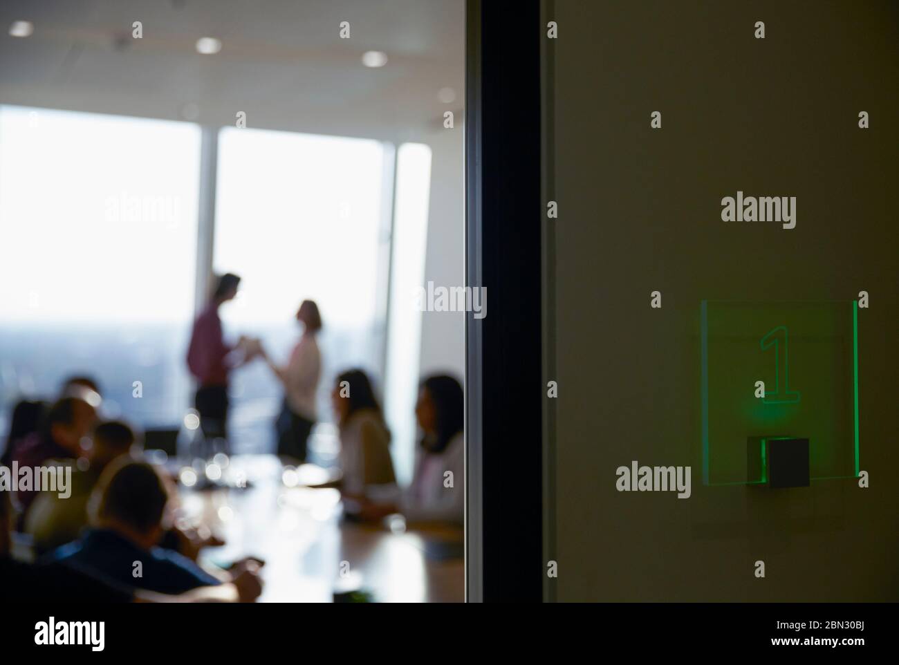 Business people in conference room meeting Stock Photo