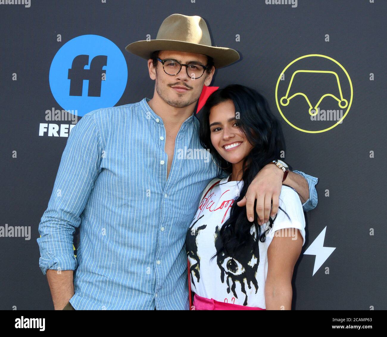 LOS ANGELES - MAR 27:  Tommy Martinez, Gigi Zumbado at the 2nd Annual Freeform Summit at the Goya Studios on March 27, 2019 in Los Angeles, CA Stock Photo