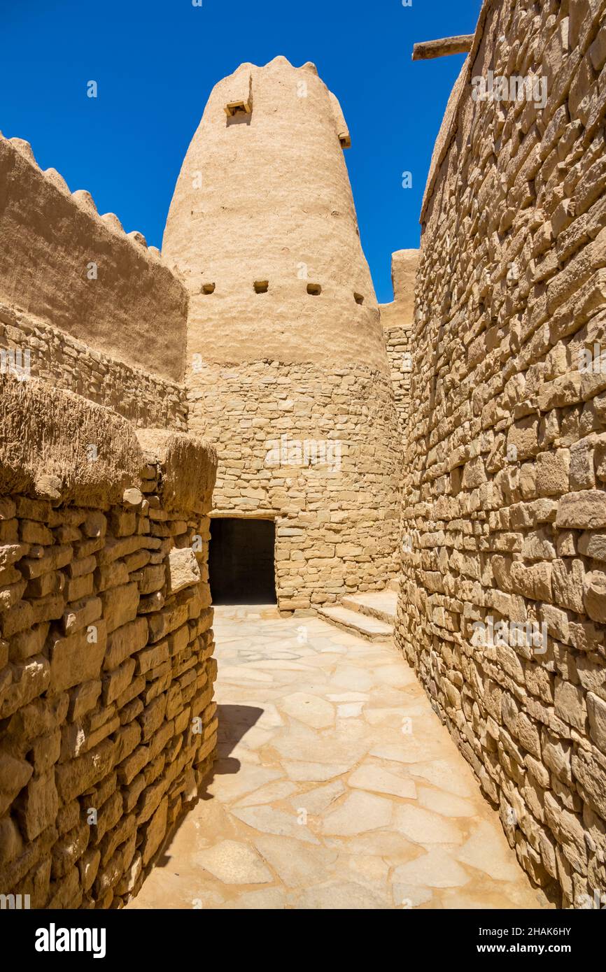 Marid Castle (c 1st century AD) in Dumat Al-Jandal, near Sakaka, Al Jawf Province, Saudi Arabia. Stock Photo