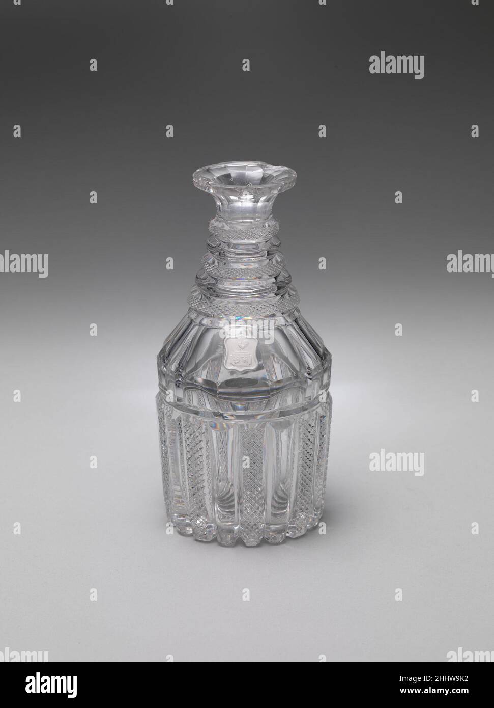 Decanter 1820–30 Apsley Pellatt. Decanter  21202 Stock Photo