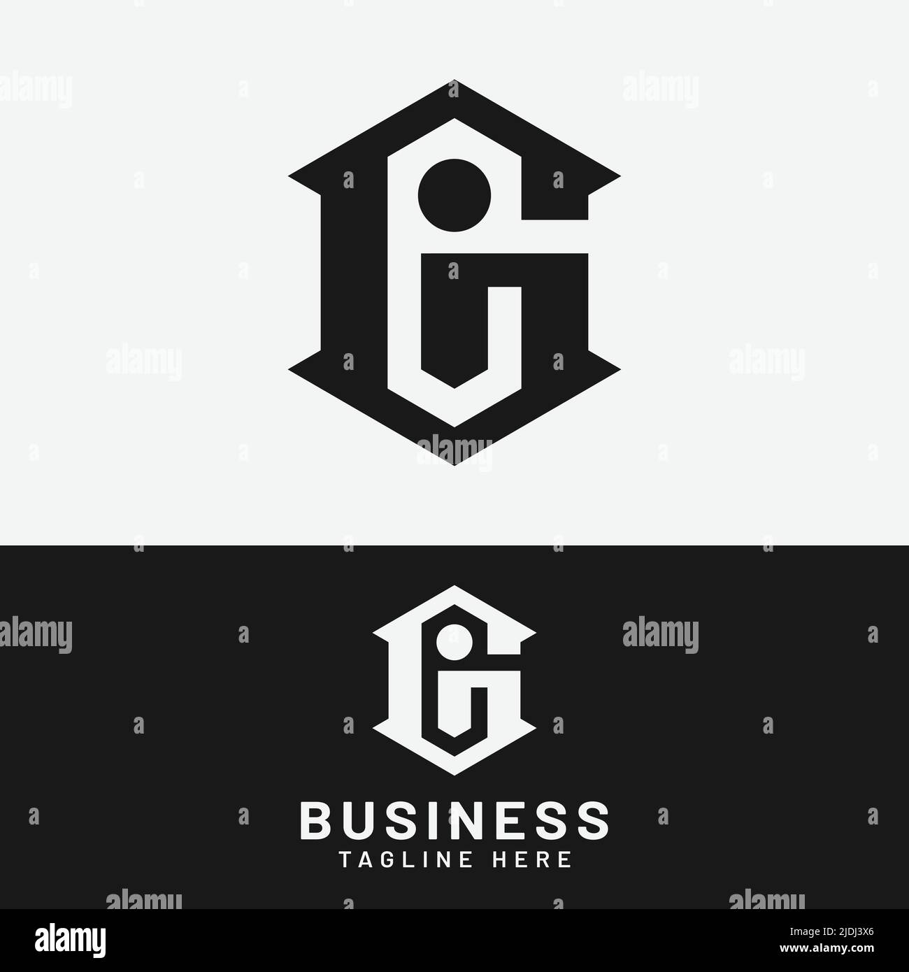 G I GI IG Letter Monogram Initial Logo Design Template. Suitable for General Sports Fitness Finance Construction Company Business Corporate Shop Stock Vector