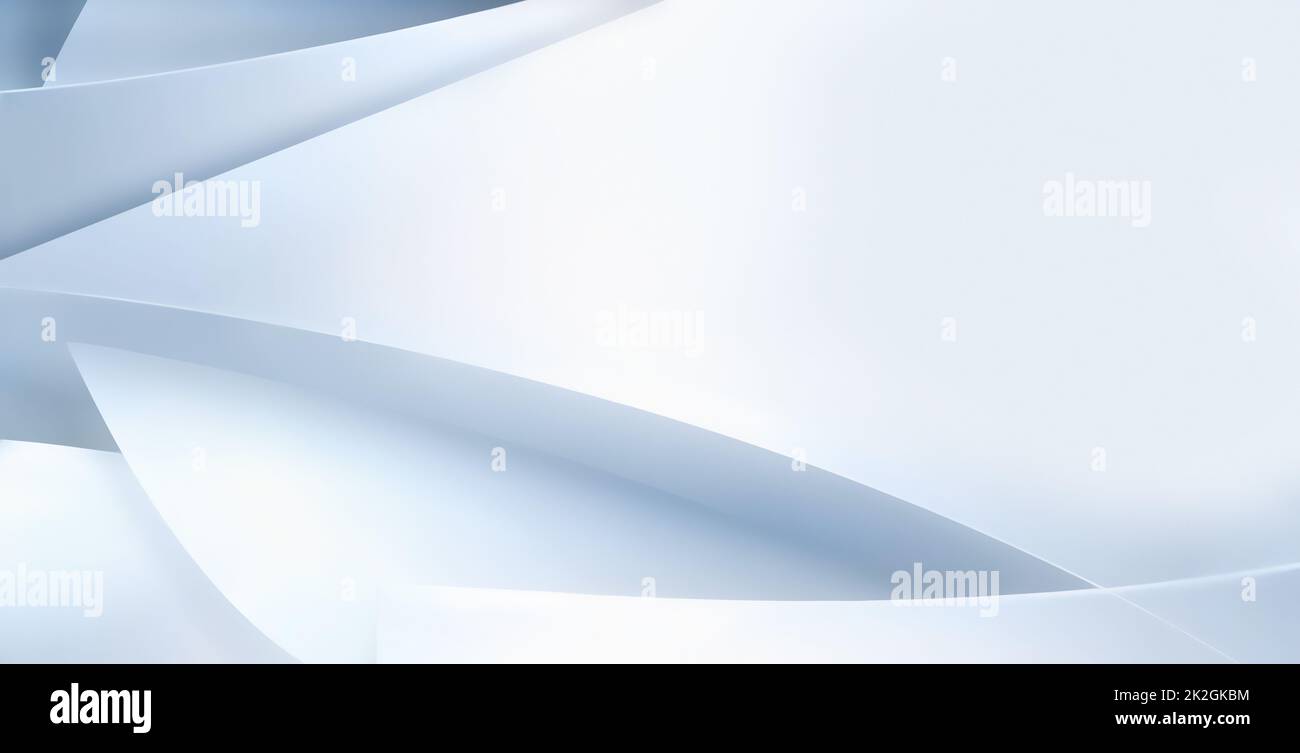 Abstract Pure White 3D Background Stock Photo