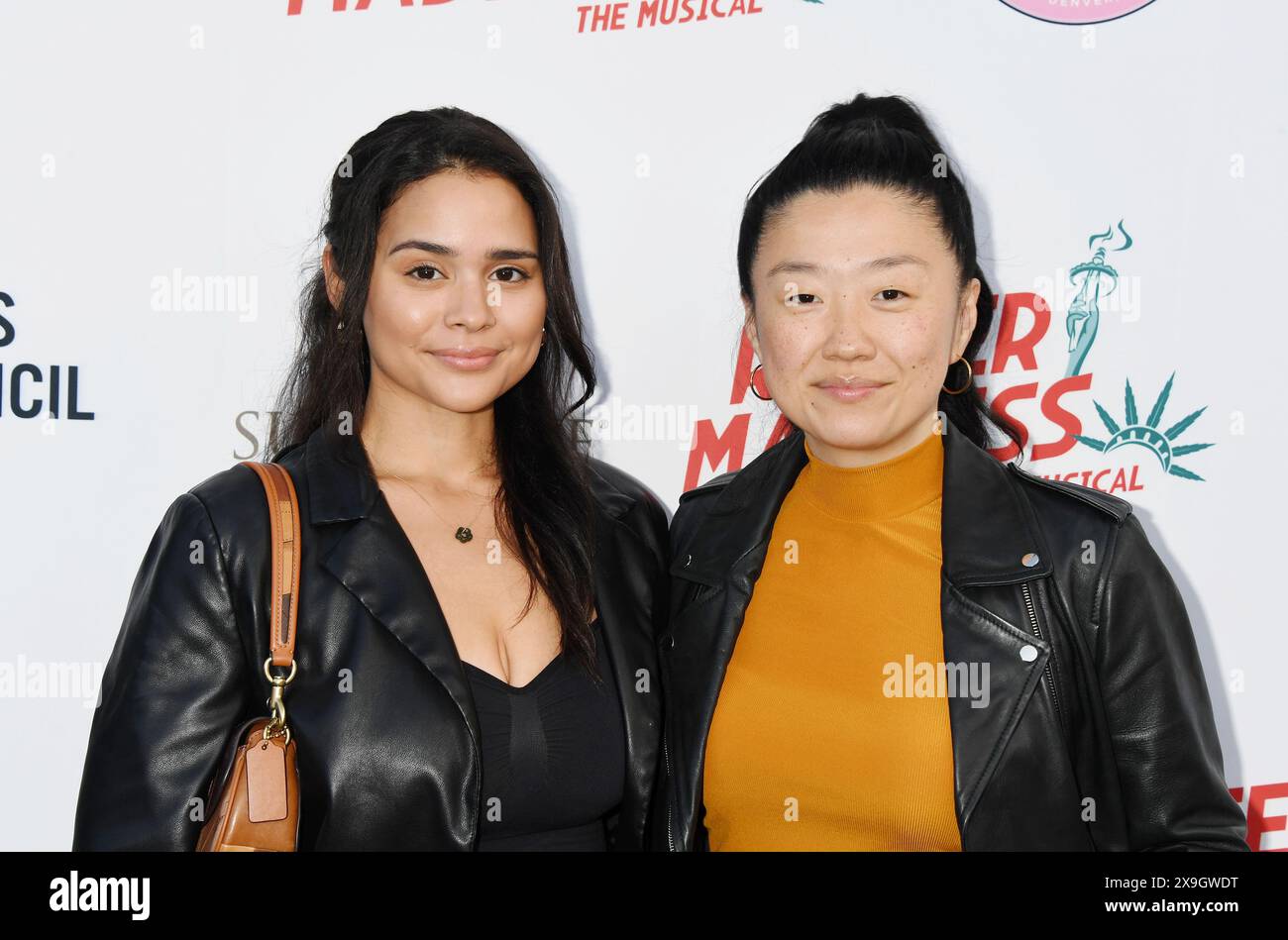 LOS ANGELES, CALIFORNIA - MAY 30: (L-R) Marisela Zumbado and Sherry Cola attend the opening night performance of 'Reefer Madness: The Musical' at The Stock Photo